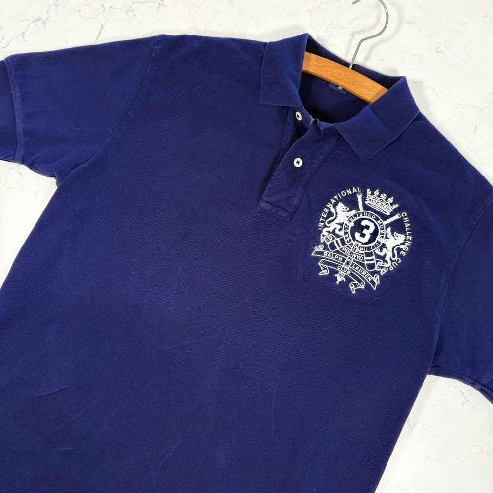 Polo Ralph Lauren International Challenge Cup NYC #3‎ Cotton Pique Navy Blue M